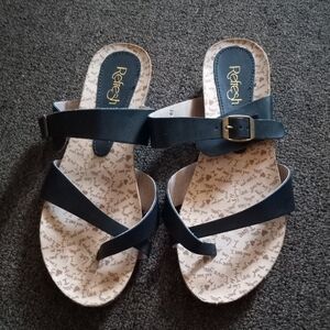 Refresh Women's Navy Sandals Sz 8.5